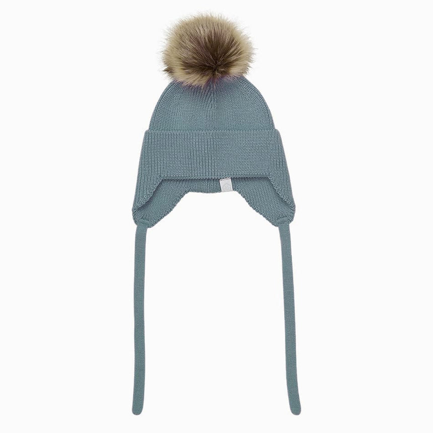 Tuque Tricot Pompon 6-24mois-Color Kids-Bleu-6-12 m-CLO-550480-1-CLÉMENT