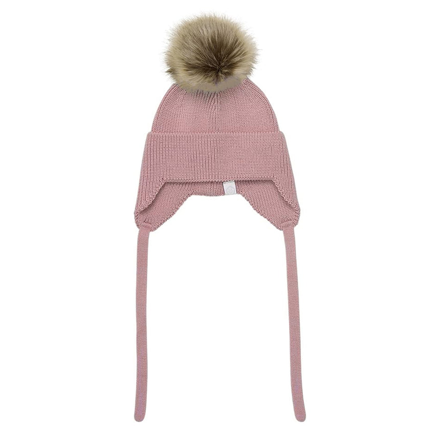 Tuque Tricot Pompon 6-24mois-Color Kids-Rose-6-12 m-CLO-550480-1-CLÉMENT