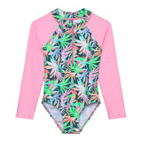 Maillot UV Imprimée Feuillage 2-12ans-Color Kids-Sarcelle-2-CLO-720374-9917-CLÉMENT