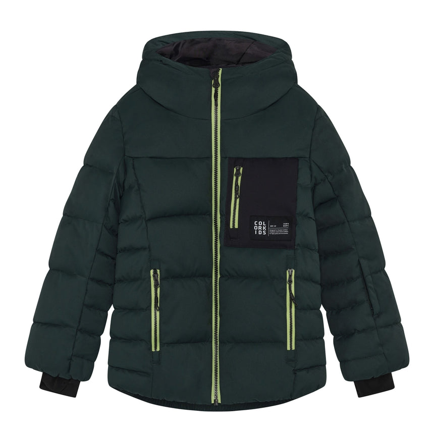 Manteau Matelassé Ski 4-10ans-Color Kids-Forêt-4-CLO-742765-9150-CLÉMENT
