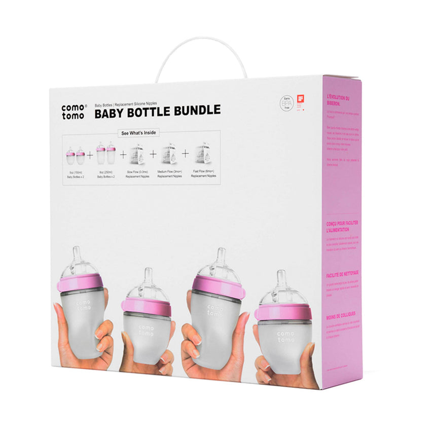 Ensemble Biberons et Tétines - Rose-Como Tomo-CMM-BUNDLE1-P-CLÉMENT