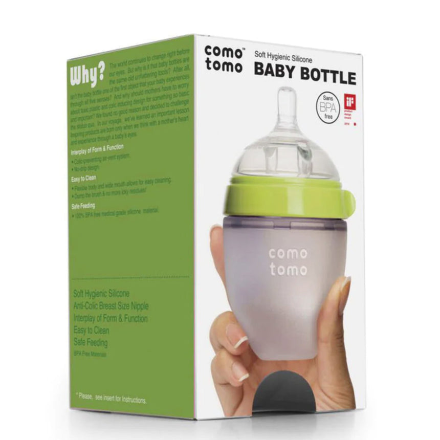 Biberon Souple 4oz - Vert-Como Tomo-CMM-EN150G-CLÉMENT