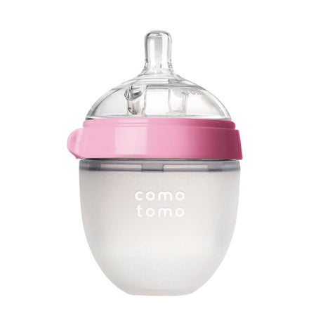 Biberon Souple 4oz - Rose-Como Tomo-CMM-EN150P-CLÉMENT