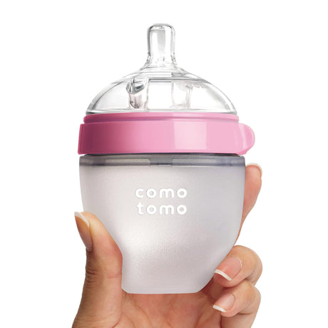 Biberon Souple 4oz - Rose-Como Tomo-CMM-EN150P-CLÉMENT