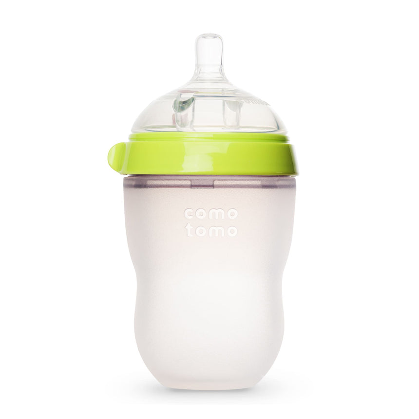 Biberon Souple à Flot Naturel Prévention des Coliques 250ml - Vert-Como Tomo-CMM-EN250G-CLÉMENT
