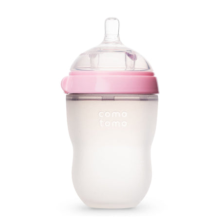 Biberon Souple à Flot Naturel Prévention des Coliques 250ml - Rose-Como Tomo-CMM-EN250P-CLÉMENT