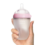Biberon Souple à Flot Naturel Prévention des Coliques 250ml - Rose-Como Tomo-CMM-EN250P-CLÉMENT
