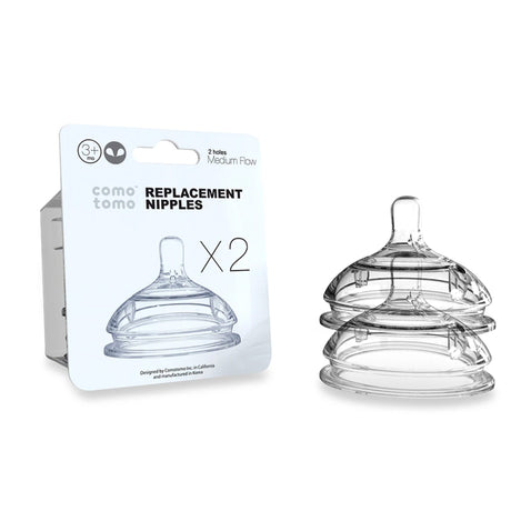 Tétine Naturelle en Silicone 3mois+ - Débit Moyen-Como Tomo-CMM-ENNT2-CLÉMENT
