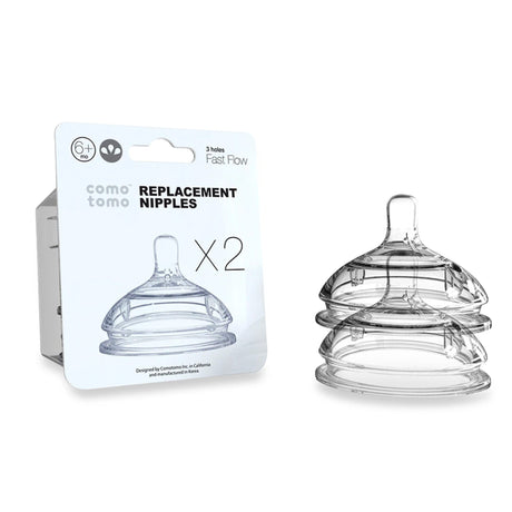 Tétine Naturelle en Silicone 6mois+ - Débit Rapide-Como Tomo-CMM-ENNT3-CLÉMENT
