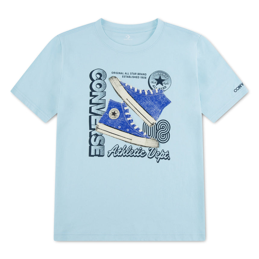 T-shirt Stacked Sneakers 8-16ans-Converse-Bleu-S-CO2-9CH954-UHV-CLÉMENT