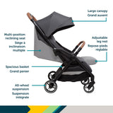 Poussette compacte à pliage automatique Spark Plus - Mineral Graphite-Safety 1st-COS-01282CMGT-CLÉMENT