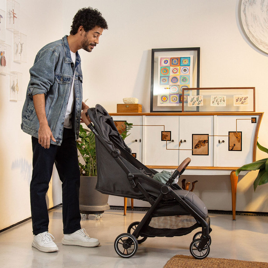 Poussette compacte à pliage automatique Spark Plus - Mineral Graphite-Safety 1st-COS-01282CMGT-CLÉMENT