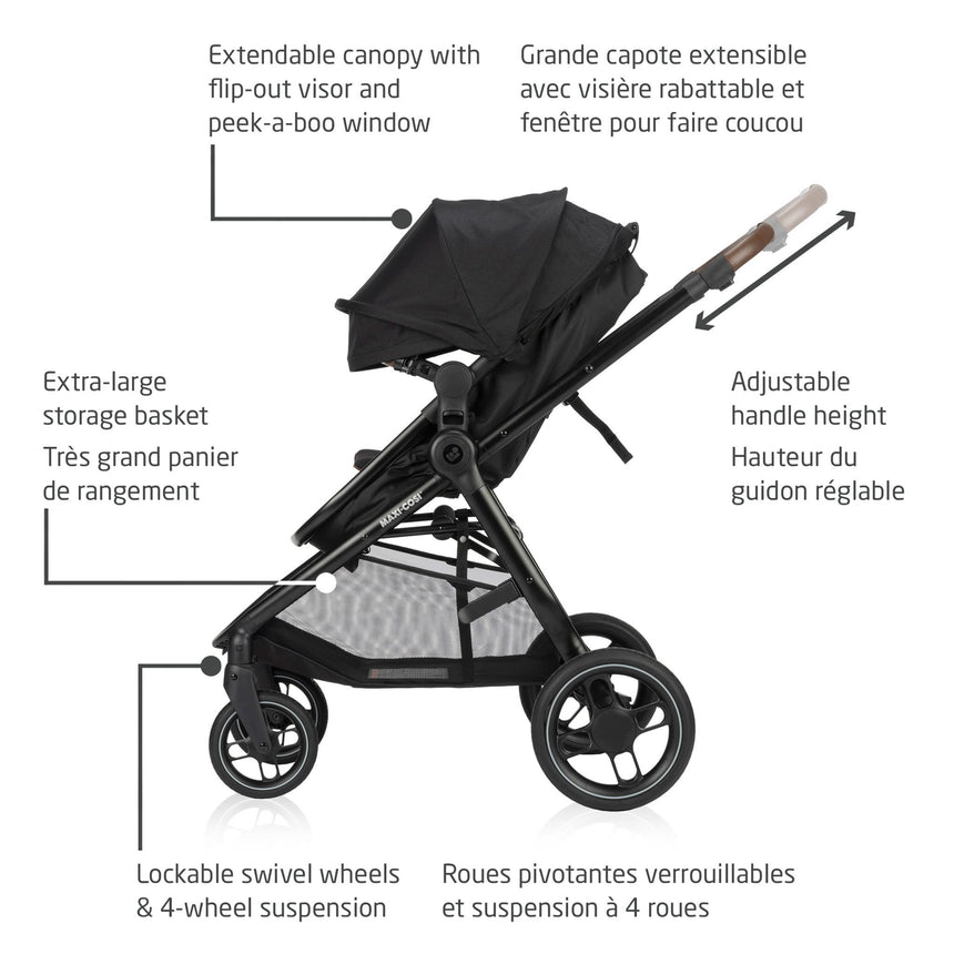 Système de Voyage Zelia Luxe 5 en 1 - Noir basalte-Maxi-cosi-COS-01363CBLJ-CLÉMENT