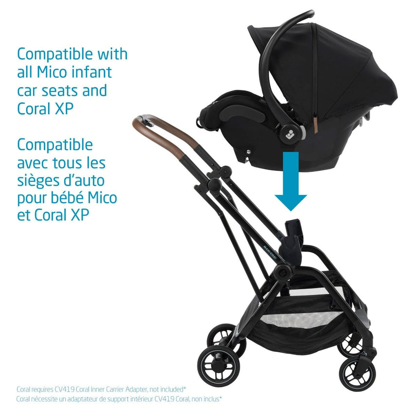Poussette Ultra Compacte Leona - Essentiel Noir-Maxi-cosi-COS-01519CFNA-CLÉMENT