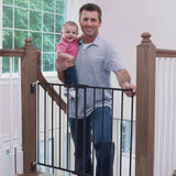 Barrière en métal extensible Haut des escaliers - Noir-Safety 1st-COS-GA090CBLKF2-CLÉMENT
