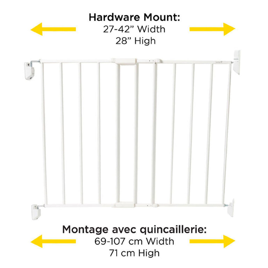 Barrière en Métal pour Haut d'Escalier - Blanc-Safety 1st-COS-GA090CWHOF2-CLÉMENT