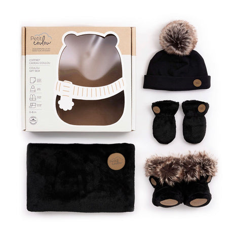 Coffret-cadeau Hiver (4 accessoires) Onyx 0-6mois-Petit Coulou-COU-PCCC7401-CLÉMENT