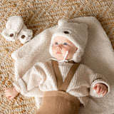 Coffret-cadeau Ourson pour bébé (4 accessoires) - Sherpa Crème-Petit Coulou-COU-PCCC7403-CLÉMENT