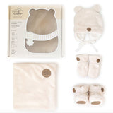 Coffret-cadeau Ourson pour bébé (4 accessoires) - Crème 0-6m-Petit Coulou-COU-PCCC7405-CLÉMENT