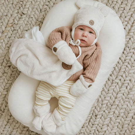 Coffret-cadeau Ourson pour bébé (4 accessoires) - Crème 0-6m-Petit Coulou-COU-PCCC7405-CLÉMENT