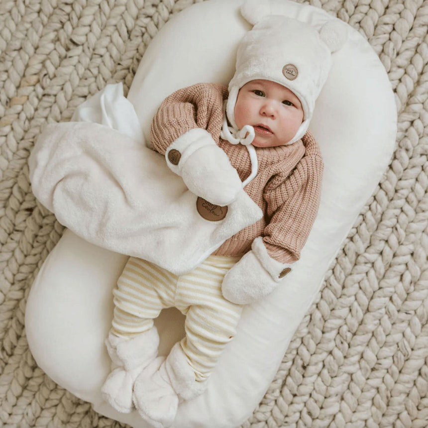 Coffret-cadeau Ourson pour bébé (4 accessoires) - Crème 0-6m-Petit Coulou-COU-PCCC7405-CLÉMENT