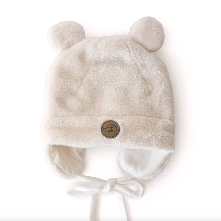 Coffret-cadeau Ourson pour bébé (4 accessoires) - Crème 0-6m-Petit Coulou-COU-PCCC7405-CLÉMENT