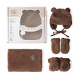 Coffret-cadeau Ourson pour bébé (4 accessoires) - Sherpa Brun-Petit Coulou-COU-PCCC7412-CLÉMENT