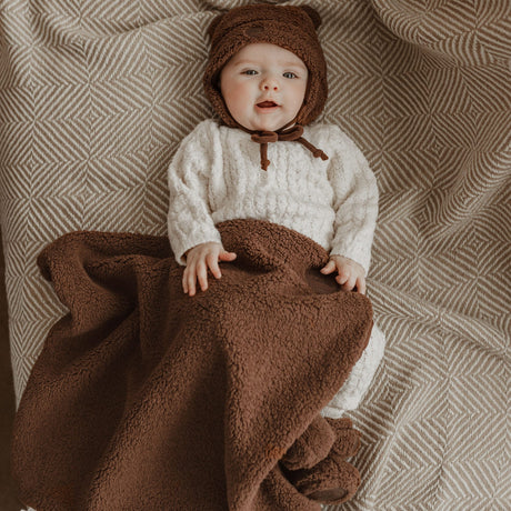 Coffret-cadeau Ourson pour bébé (4 accessoires) - Sherpa Brun-Petit Coulou-COU-PCCC7412-CLÉMENT