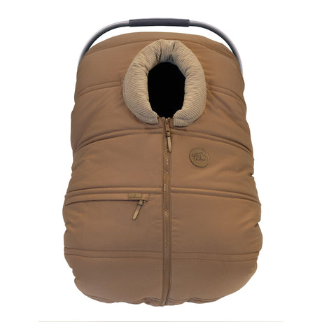 Housse 3 saisons pour siège d'auto avec 2 cols interchangeables - Caramel-Petit Coulou-COU-PCMH7116-CLÉMENT