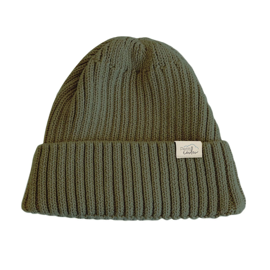 Tuque Tricot 0-12mois Kaki-Petit Coulou-COU-PCT0755-CLÉMENT