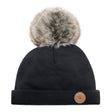 Tuque Pompon 0-6mois - Onyx Noir-Petit Coulou-COU-PCT7023-CLÉMENT