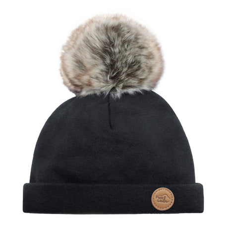 Tuque Pompon 0-6mois - Onyx Noir-Petit Coulou-COU-PCT7023-CLÉMENT