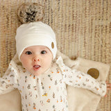 Tuque Pompon 0-6mois - Crème-Petit Coulou-COU-PCT7033-CLÉMENT