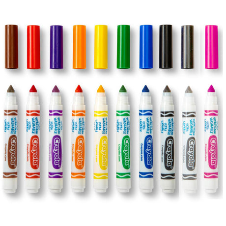 Crayons Marqueurs (10) Lavables Ultra - Clean Crayola-Crayola-CRL-567910C006-CLÉMENT