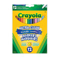 Crayons Ultra-Clean (12) Lavables Pointes Fines-Crayola-CRL-587510C009-CLÉMENT