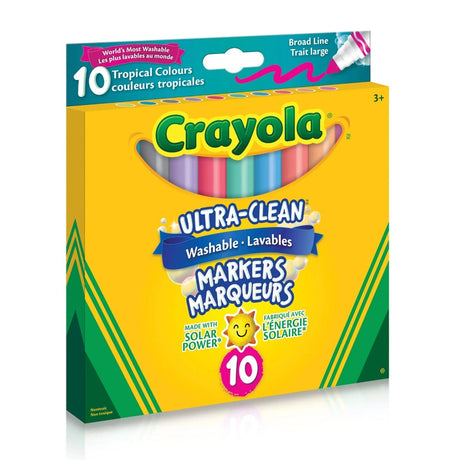 Crayons (10) Ultra Clean Lavables - Tropical-Crayola-CRL-587811C002-CLÉMENT