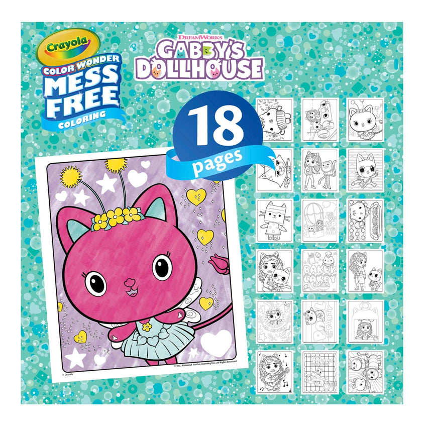 Ensemble de Coloriage Color Wonder - Gabby's Dollhouse-Crayola-CRL-75-3934-CLÉMENT