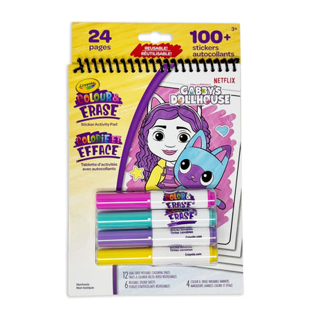 Cahier Colorie Et Efface - Gabby's Dollhouse-Crayola-CRL-80-6945-CLÉMENT