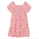 Robe Structure Fleurs 4-14ans-Creamie-CRM-823112-1111-CLÉMENT
