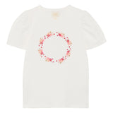 T-shirt Cercle Floral 2-14ans-Creamie-Blanc-2-CRM-823133-5506-CLÉMENT