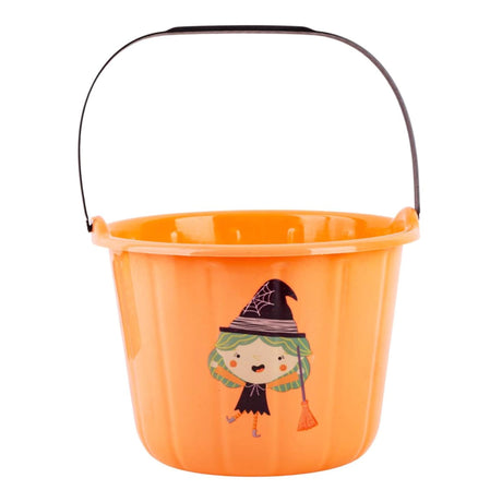 Seau Orange Halloween - Sorcière-Clement - Equipement-CTG-39452-CLÉMENT