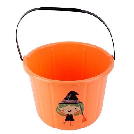 Seau Orange Halloween - Sorcière-Clement - Equipement-CTG-39452-CLÉMENT