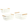 Ensemble (3) Paniers de Rangement - Blanc-Clement - Maison-CTG-52497-CLÉMENT