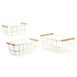 Ensemble (3) Paniers de Rangement - Blanc-Clement - Maison-CTG-52497-CLÉMENT