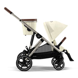 Poussette Gazelle S – Châssis couleur taupe avec siège Beige Coquillage-Cybex-CYB-522002367-CLÉMENT