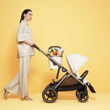 Poussette Gazelle S – Châssis couleur taupe avec siège Beige Coquillage-Cybex-CYB-522002367-CLÉMENT