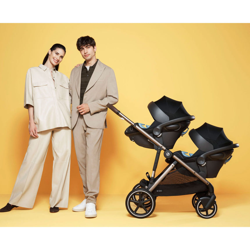 Poussette Gazelle S – Châssis couleur taupe avec siège Beige Coquillage-Cybex-CYB-522002367-CLÉMENT