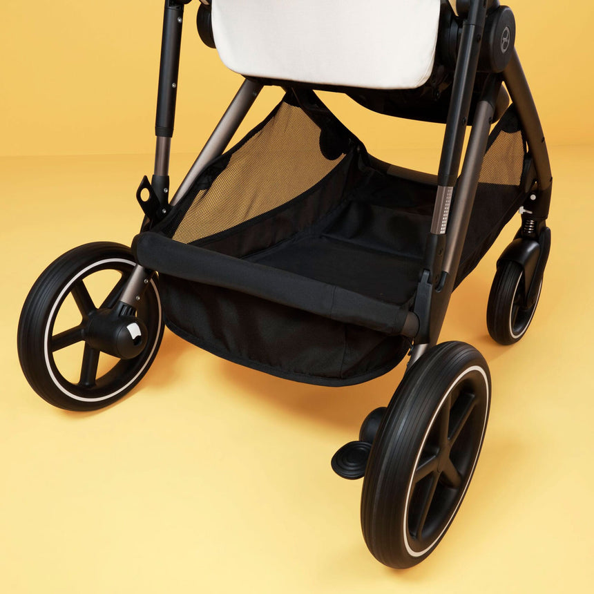 Poussette Gazelle S – Châssis couleur taupe avec siège Beige Coquillage-Cybex-CYB-522002367-CLÉMENT