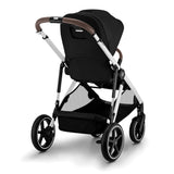 Poussette Gazelle S – Châssis couleur argent avec siège Noir Moon-Cybex-CYB-522004813-CLÉMENT