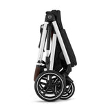 Poussette Gazelle S – Châssis couleur argent avec siège Noir Moon-Cybex-CYB-522004813-CLÉMENT